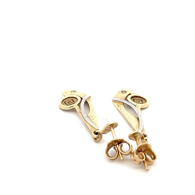 14ct Gold Drop Earrings NV £480