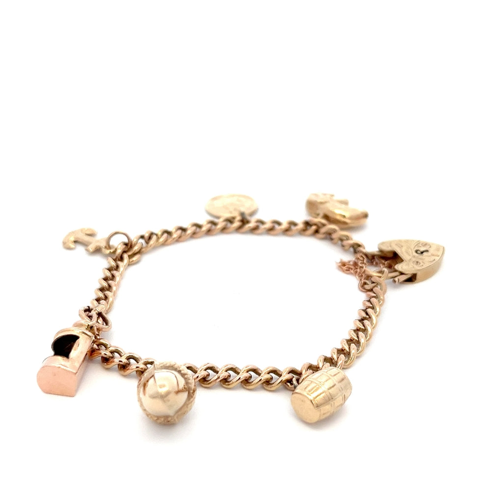 9ct Charm Bracelet With Charms N.V. £1650