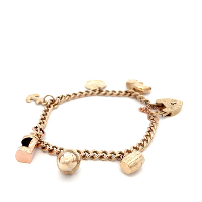 9ct Charm Bracelet With Charms N.V. £1650