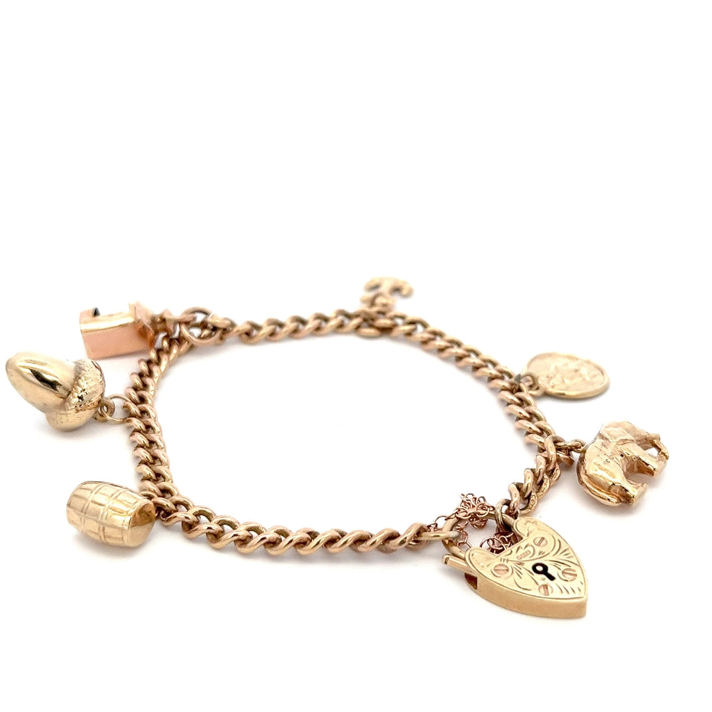 9ct Charm Bracelet With Charms N.V. £1650