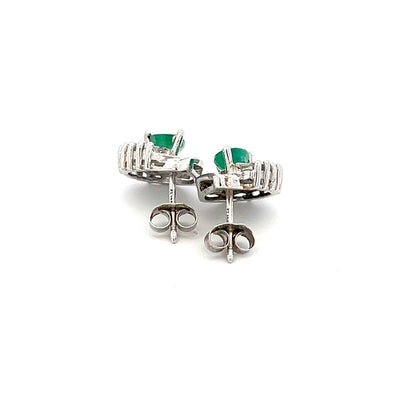 Emerald & Diamond Earrings NV £1600