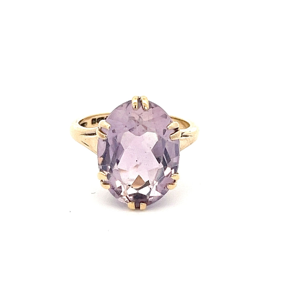 9ct Yellow Gold Amethyst Ring N.V. £500