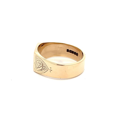 9ct Gold Diamond Signet Ring N.V. £1000