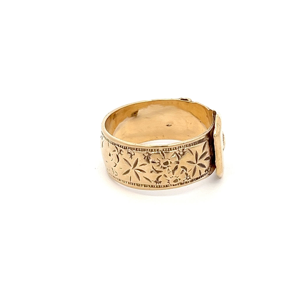 9ct Yellow Gold Buckle Ring NV £775