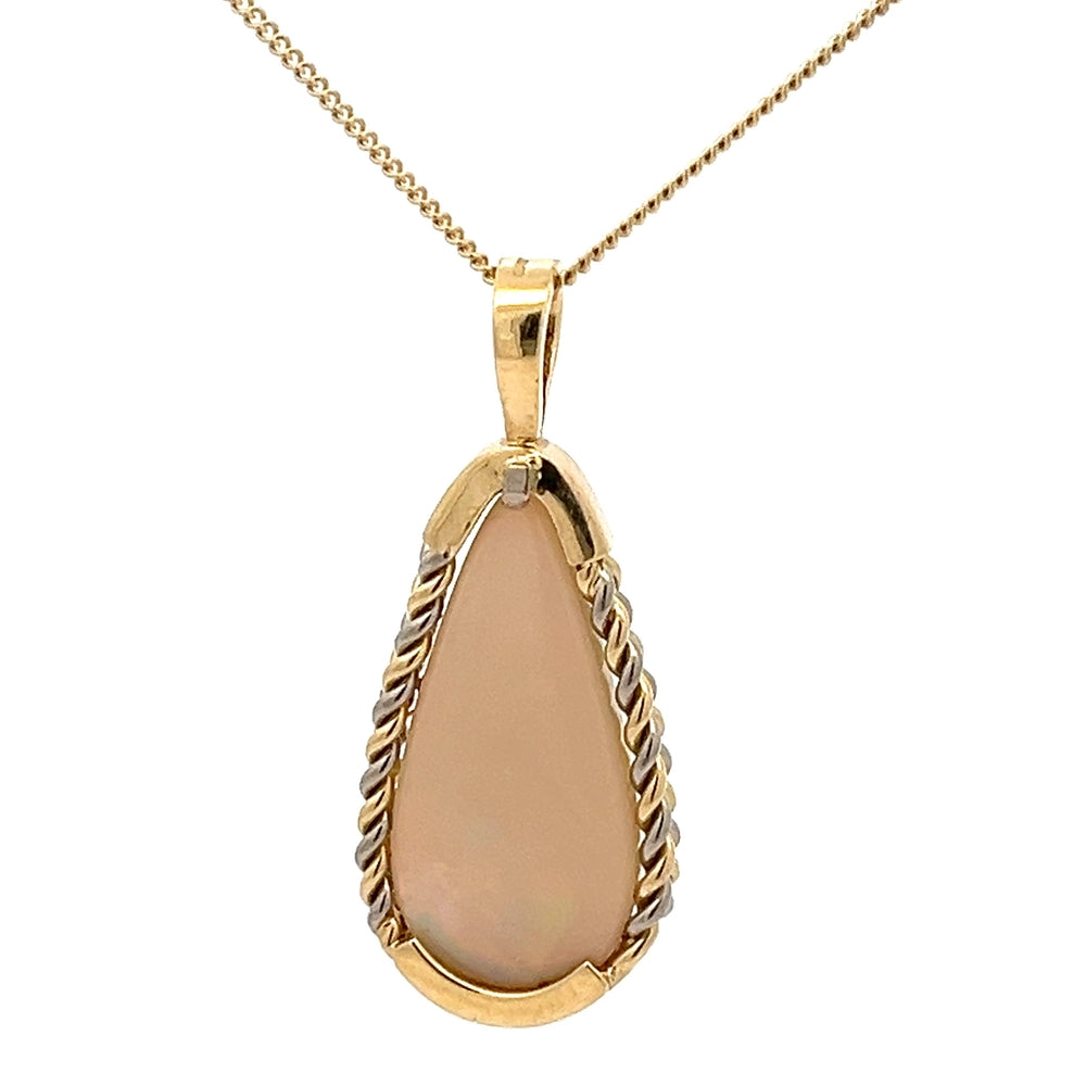 18ct Yellow Gold Opal Pendant N.V. £2200