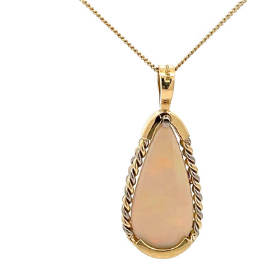18ct Yellow Gold Opal Pendant N.V. £2200