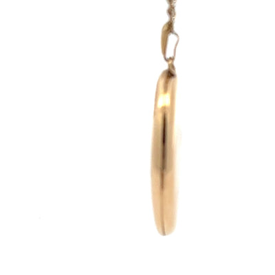 9ct Yellow Gold Locket with Pattern N.V. £1100