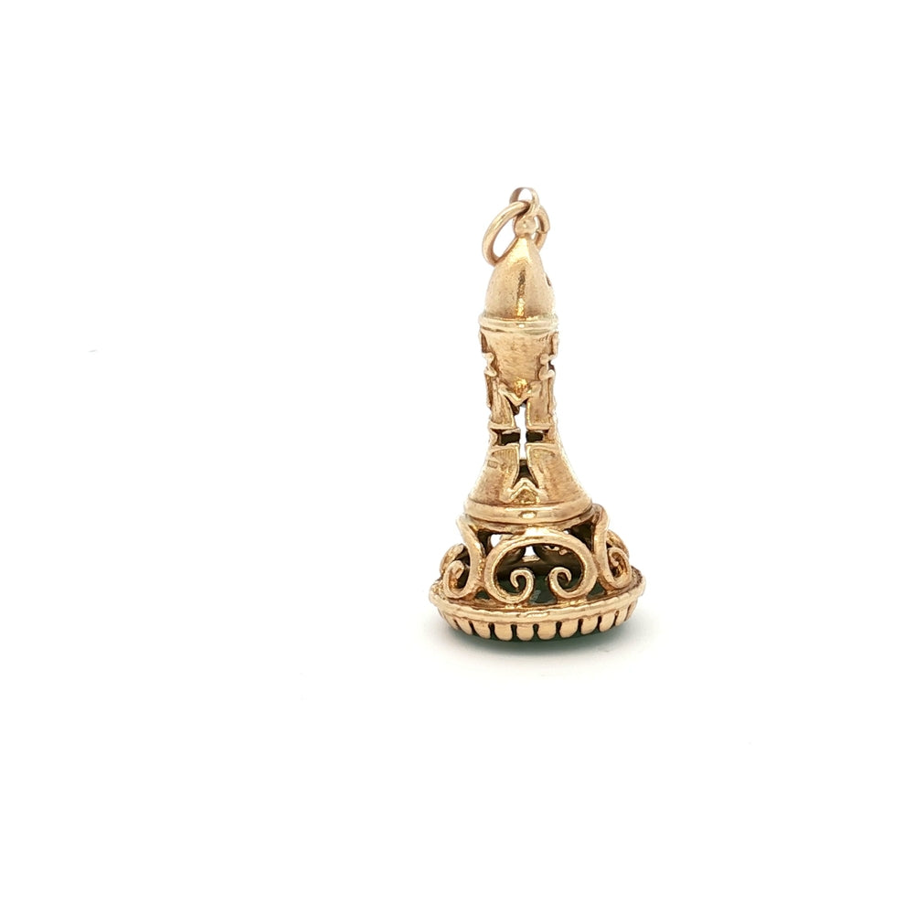 9ct Yellow Gold Bishop Chess Piece N.V. £700