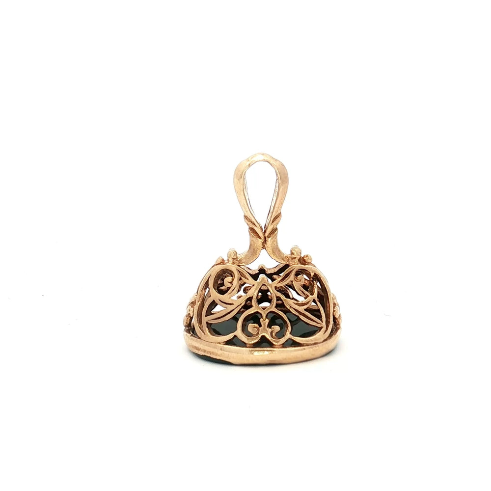 9ct Yellow Gold Fob Pendant N.V. £600