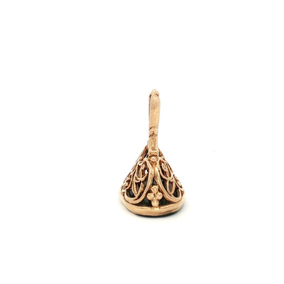 9ct Yellow Gold Fob Pendant N.V. £600