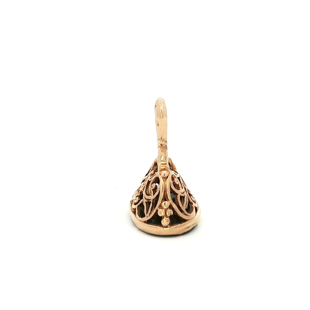 9ct Yellow Gold Fob Pendant N.V. £600
