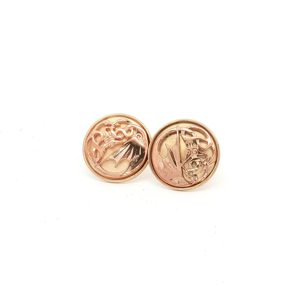 9ct Yellow Gold Clogau Dragon Earrings N.V. £960