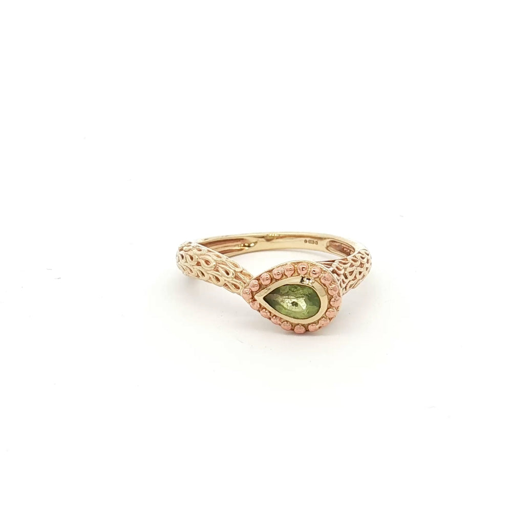 9ct Yellow Gold Tree Of Life Clogau Peridot Ring N.V. £680
