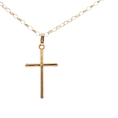 9ct Yellow Gold Cross & Chain N.V. £320
