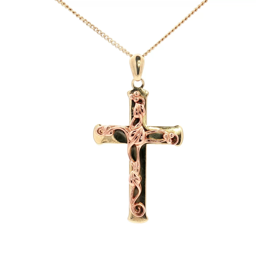 9ct Gold Clogau Tree Of Life Cross & Chain N.V. £950
