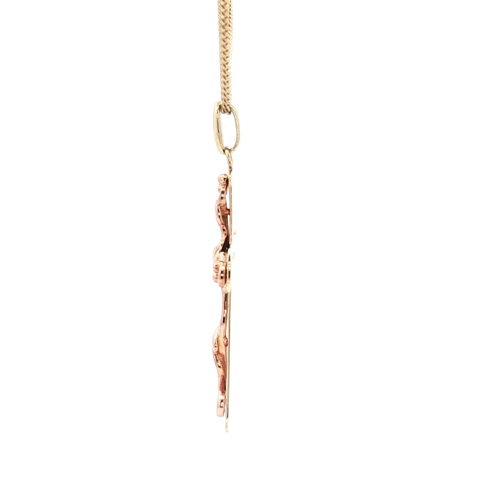 9ct Gold Clogau Tree Of Life Cross & Chain N.V. £950