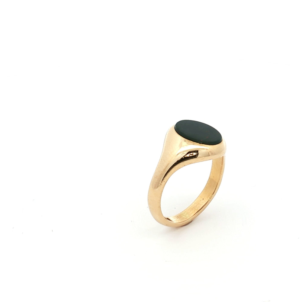 18ct Gold Bloodstone Signet Ring N.V. £1600