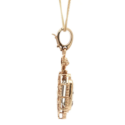 9ct Yellow Gold Quartz Pendant N.V. £1000