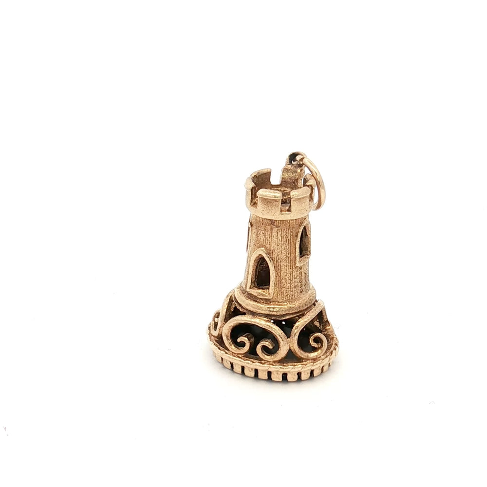 9ct Yellow Gold Rook Chess Piece N.V. £650