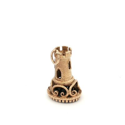 9ct Yellow Gold Rook Chess Piece N.V. £650