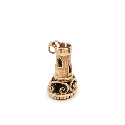 9ct Yellow Gold Rook Chess Piece N.V. £650