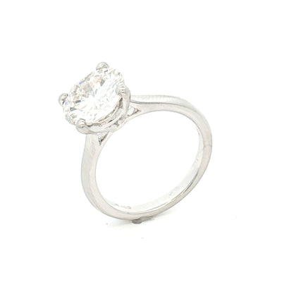 Platinum 3.30ct Solitaire Diamond Ring N.V. £56,000