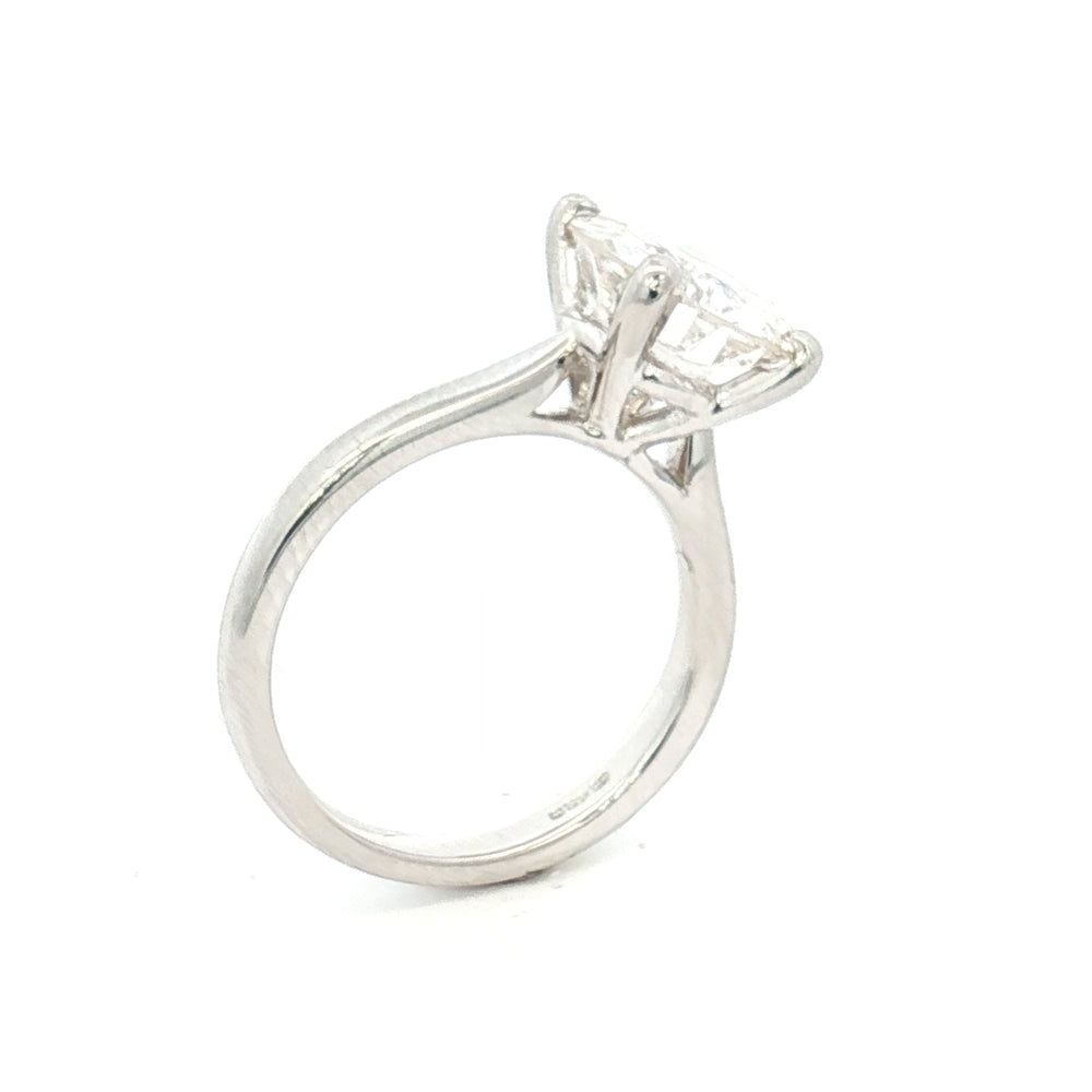 Platinum 3.30ct Solitaire Diamond Ring N.V. £56,000