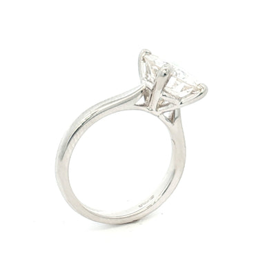 Platinum 3.30ct Solitaire Diamond Ring N.V. £56,000