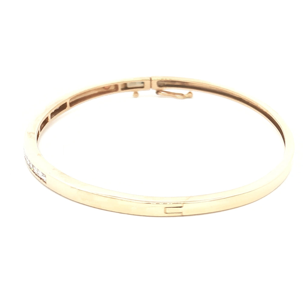 9ct Yellow Gold Diamond Bangle N.V. £2100