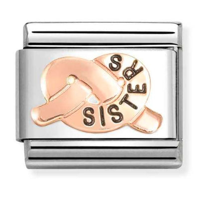 Classic Rose Gold Sister Knot Charm