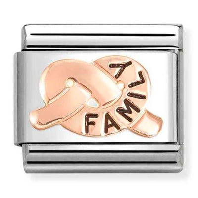 Classic Rose Gold Family Knot Charm
