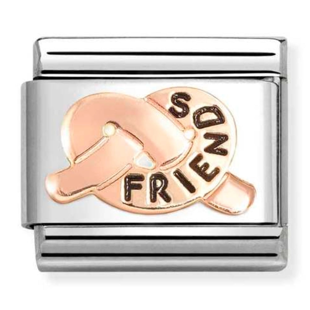 Classic Rose Gold Friends Knot Charm