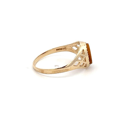 9ct Yellow Gold Tigers Eye Ring N.V. £200