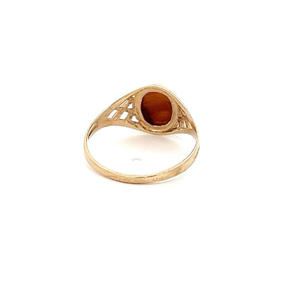 9ct Yellow Gold Tigers Eye Ring N.V. £200