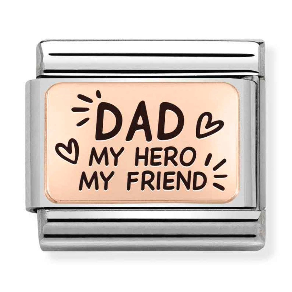 Nomination Rose Gold Dad Charm