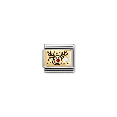 Classic Gold Reindeer Charm
