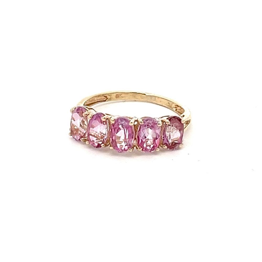 9ct Yellow Gold Pink Tourmaline Ring N.V. £250
