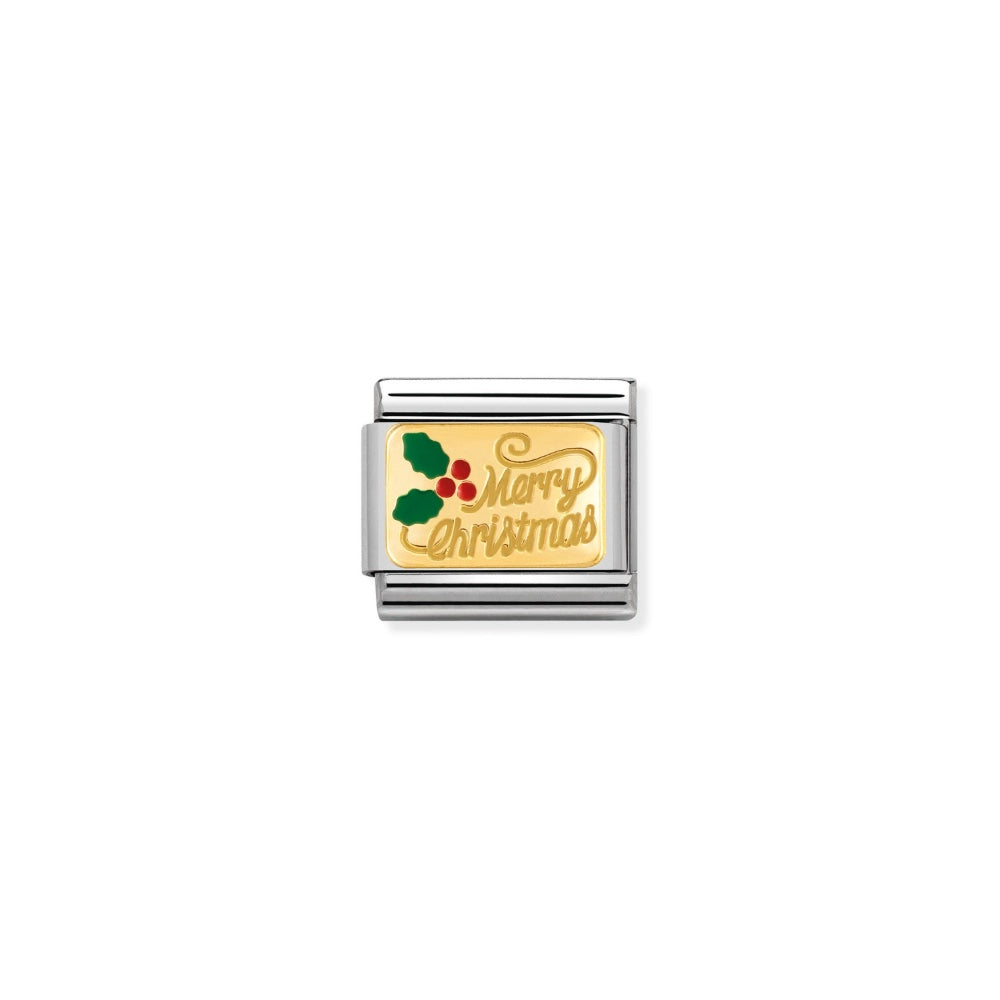 Nomination Gold Merry Christmas Charm