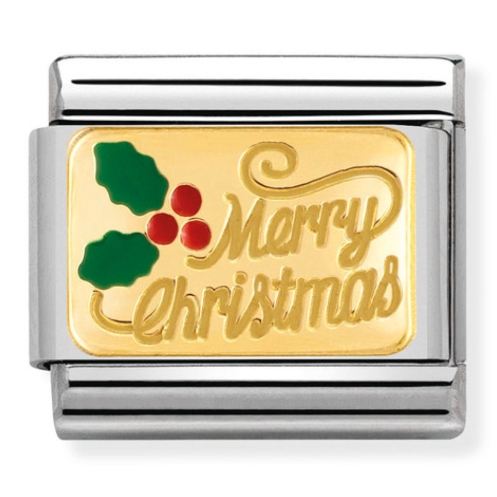 Nomination Gold Merry Christmas Charm
