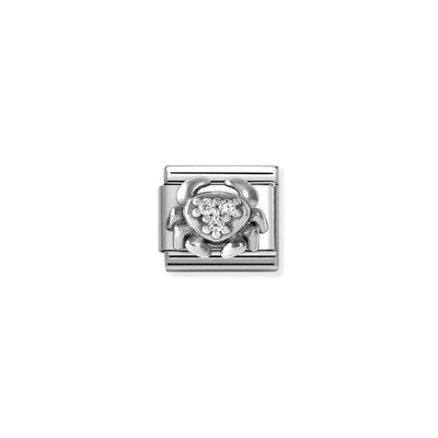 Silvershine CZ Cancer Charm
