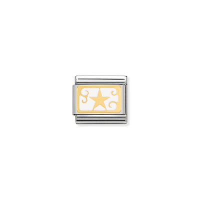 Nomination Gold Enamel Star Charm