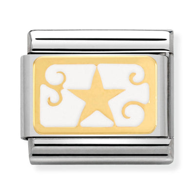 Nomination Gold Enamel Star Charm