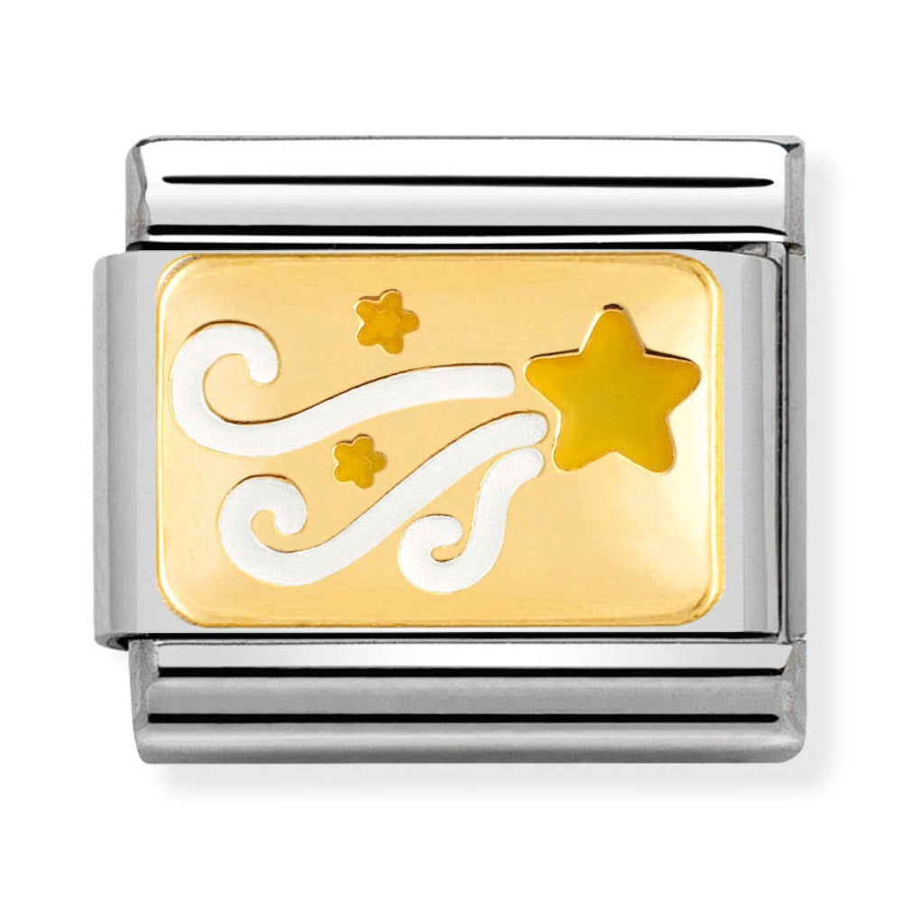 Nomination Gold Enamel Shooting Star Charm