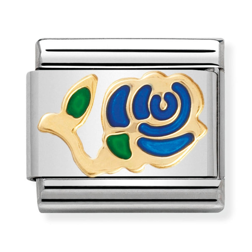 Nomination Gold & Blue Rose