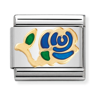 Nomination Gold & Blue Rose