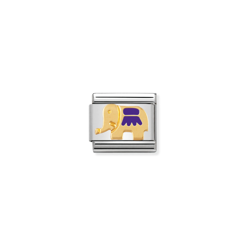 Nomination Purple Elephant Charm