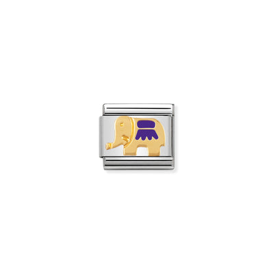 Nomination Purple Elephant Charm