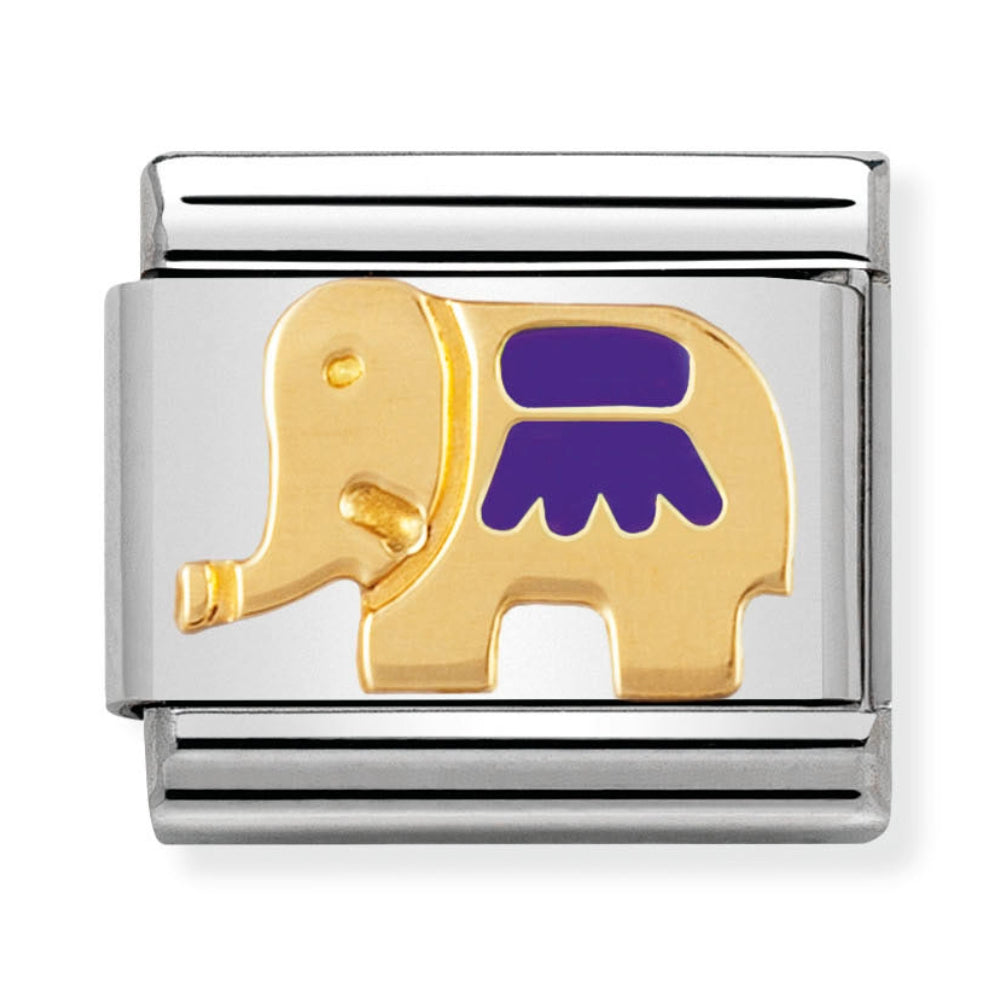 Nomination Purple Elephant Charm