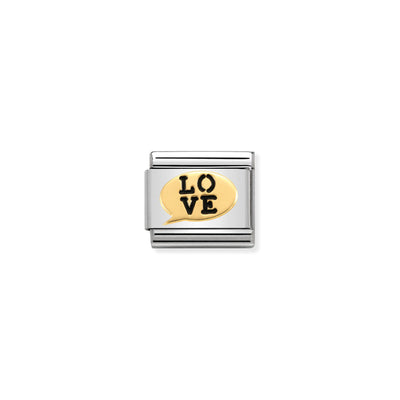 Nomination Love Speech Bubble Charm