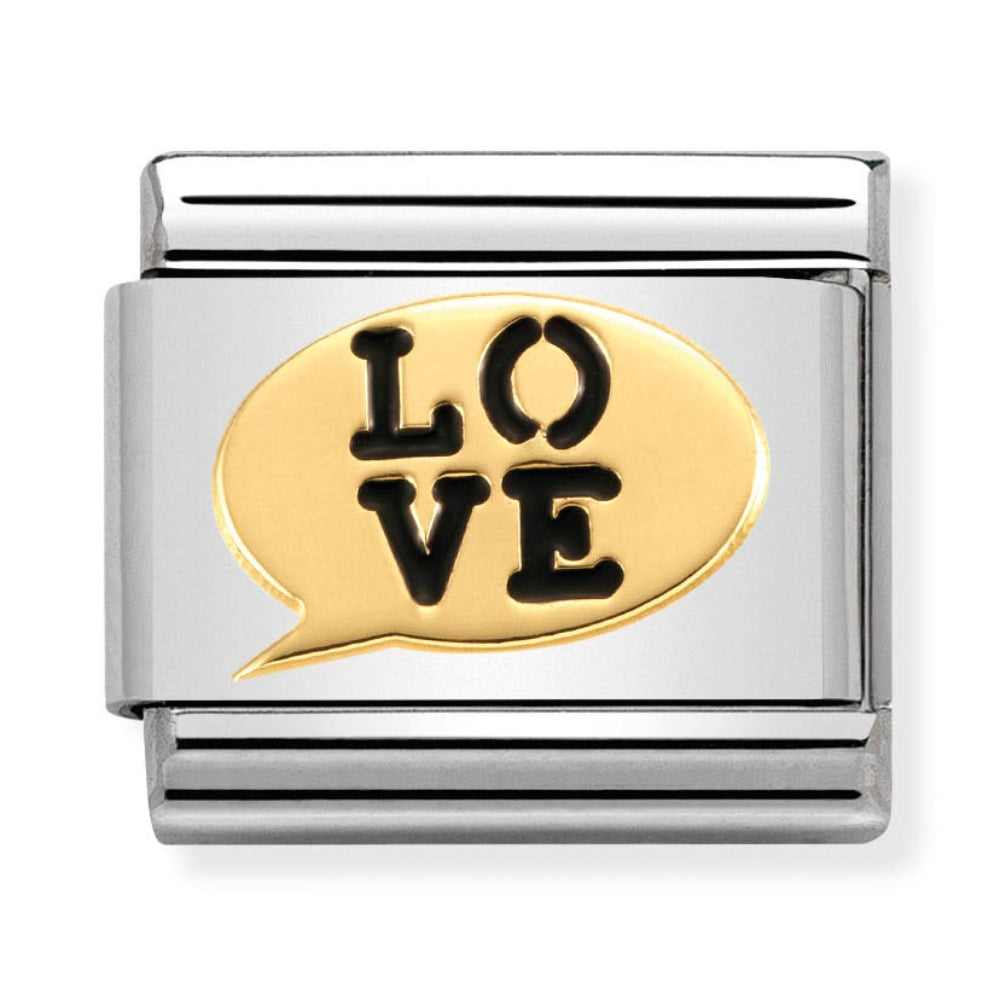 Nomination Love Speech Bubble Charm